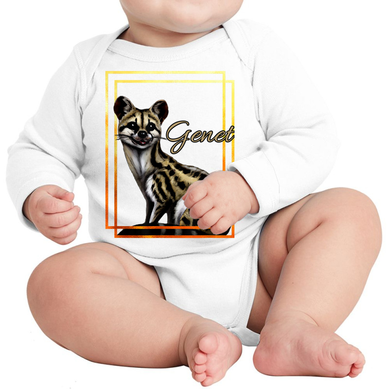 Genet African Animal Exotic Pets Genet Lovers Design T Shirt Long Sleeve Baby Bodysuit by shmonotpv4s | Artistshot