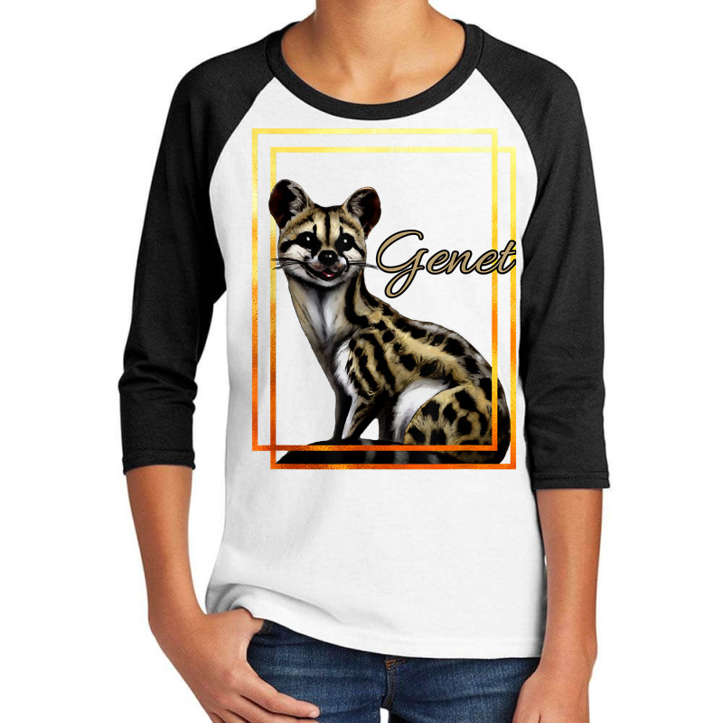 Genet African Animal Exotic Pets Genet Lovers Design T Shirt Youth 3/4 Sleeve by shmonotpv4s | Artistshot