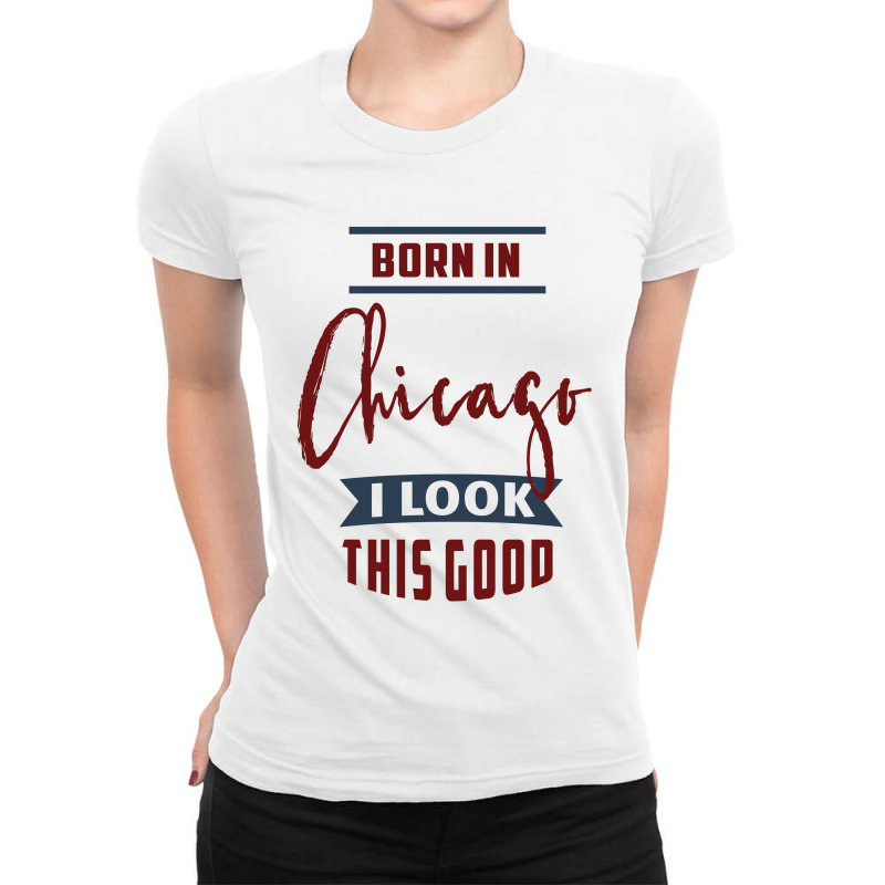 Chicago Ladies Fitted T-Shirt by Chris Ceconello | Artistshot