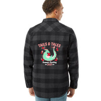 Tails And Tales Summer Reading 2021 Library Dragon 1 Flannel Shirt | Artistshot