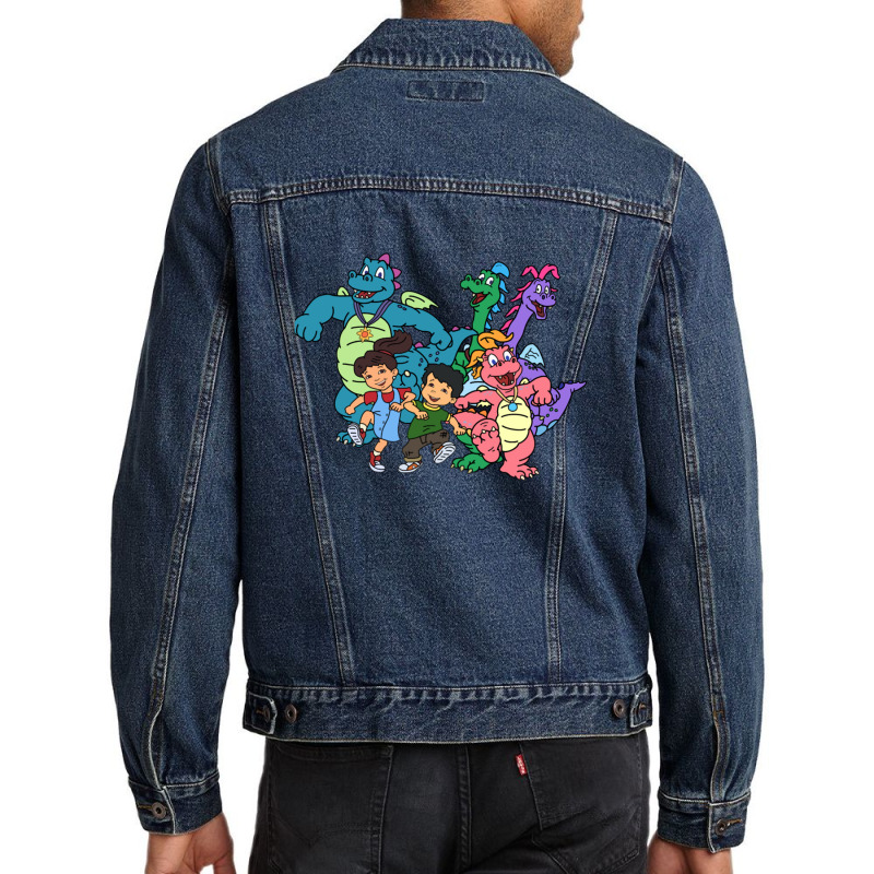 Cool Cartoons For Children Attractive Dragon Tales Retro 1 Men Denim Jacket by SparkleTzeremes | Artistshot