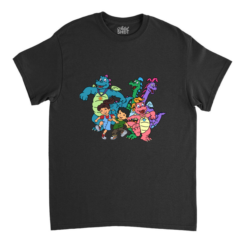 Cool Cartoons For Children Attractive Dragon Tales Retro 1 Classic T-shirt by SparkleTzeremes | Artistshot