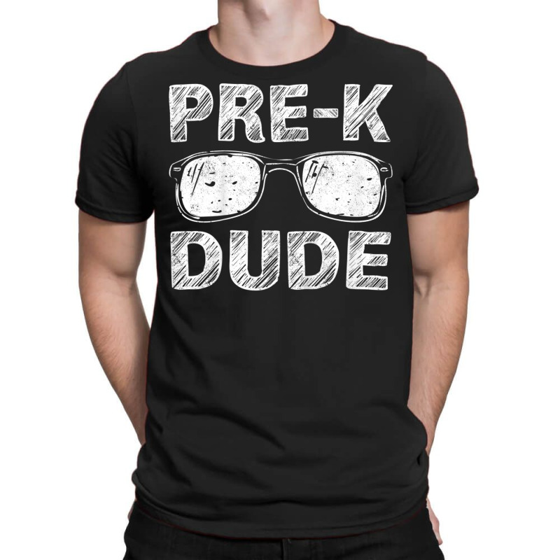 Trending Kids Pre-k Dude First Day Of Preschool Back To School T-shirt | Artistshot