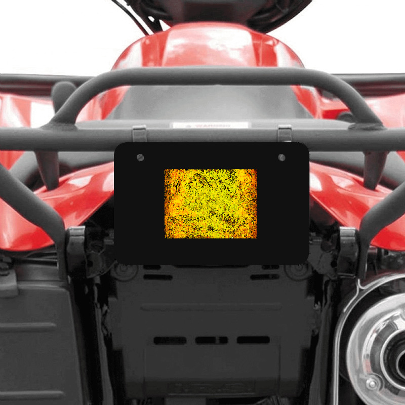 Limited Edition Camouflage Yellow Texture Atv License Plate | Artistshot