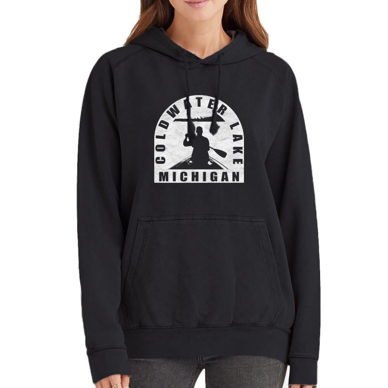 Hot Trend Coldwater Lake Canoeing Michigan Vintage Hoodie | Artistshot