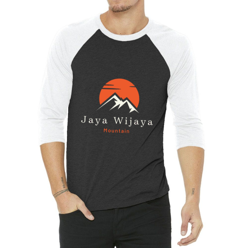 Jayawijaya Mountain Indonesia 3/4 Sleeve Shirt | Artistshot