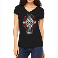 Limited Edition Cross Celtic Vintage Norse Tribal Women's V-neck T-shirt | Artistshot