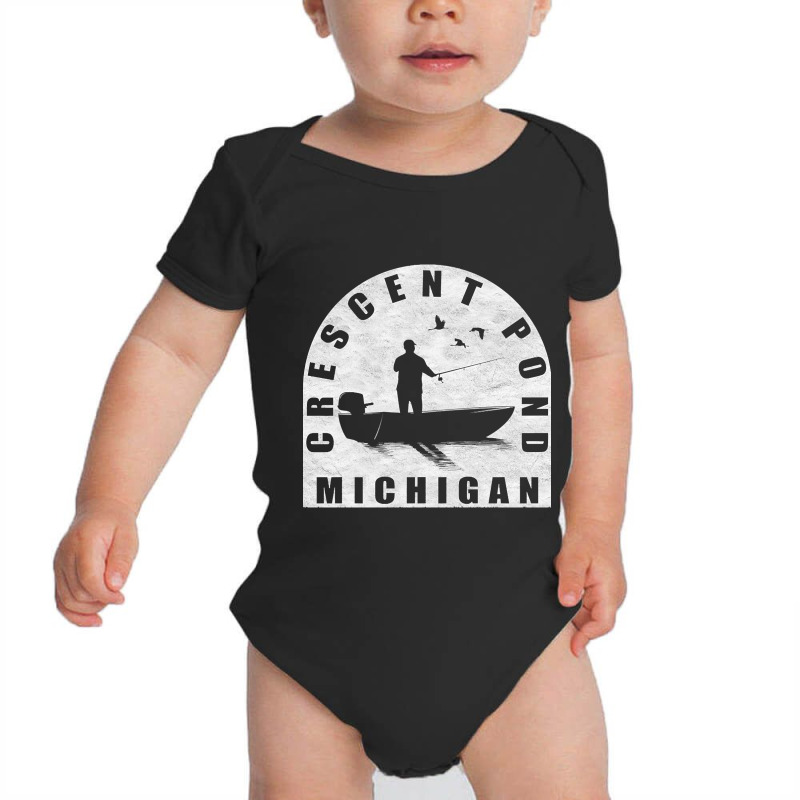 Hot Trend Crescent Pond Fishing Michigan Baby Bodysuit by Crews Micki | Artistshot