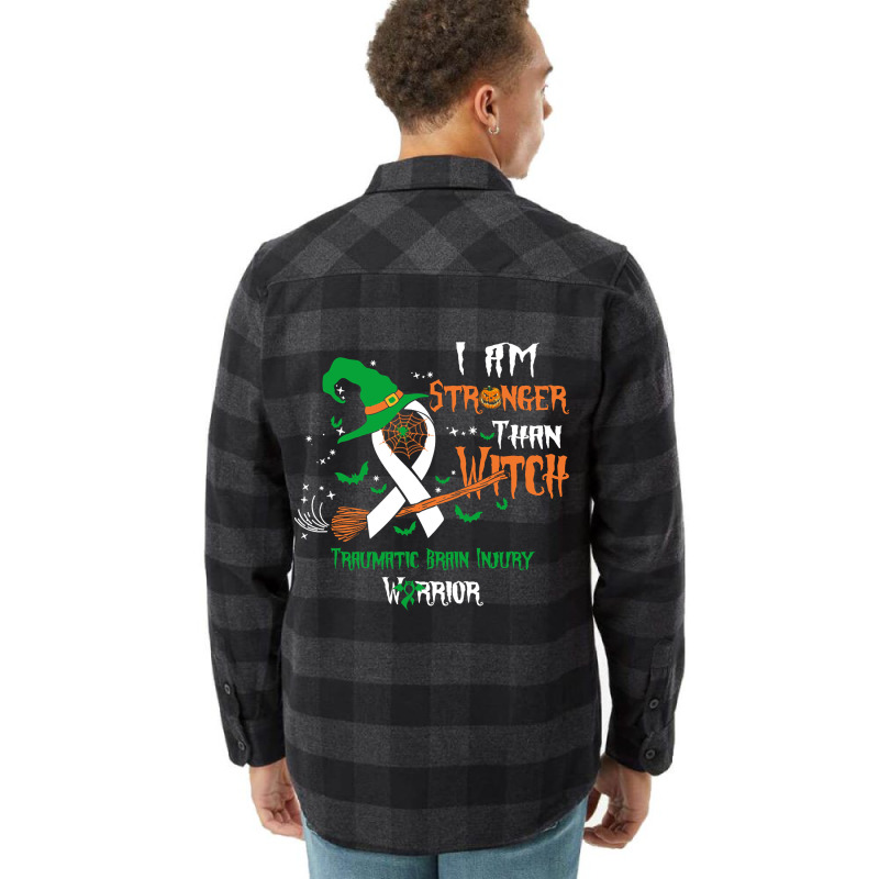 Hot Trend Traumatic Brain Injury Awareness I Am Stronger Than Witch Flannel Shirt | Artistshot