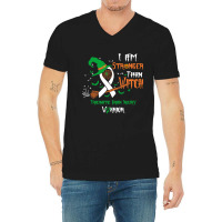 Hot Trend Traumatic Brain Injury Awareness I Am Stronger Than Witch V-neck Tee | Artistshot