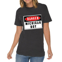 Limited Edition Danger! Michigan Boy Vintage T-shirt | Artistshot