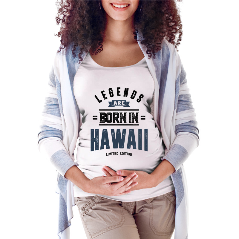 Hawaii Maternity Scoop Neck T-shirt by Chris Ceconello | Artistshot