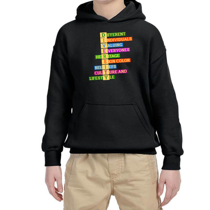 Limited Edition Rights Diversity Youth Hoodie by fenderbendable | Artistshot