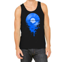 Limited Edition Cool Music Vinyl Record Retro Blue Tank Top | Artistshot