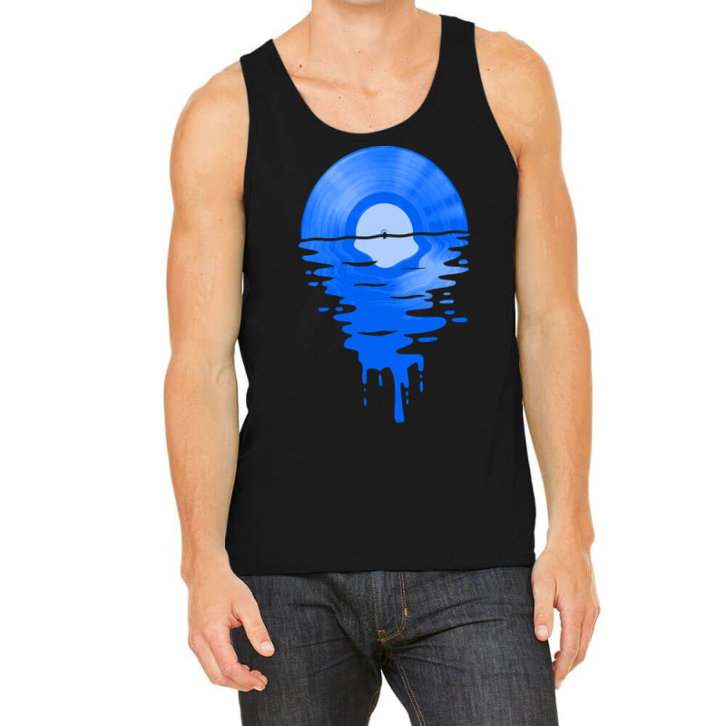 Limited Edition Cool Music Vinyl Record Retro Blue Tank Top by Ledford Leslie | Artistshot