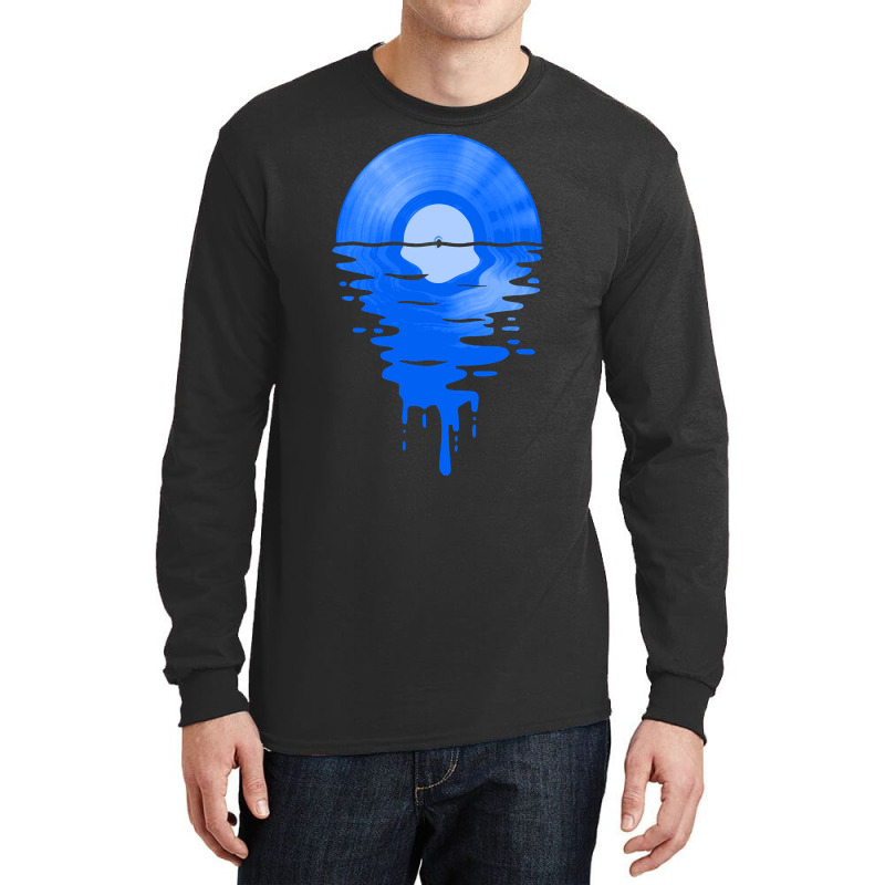 Limited Edition Cool Music Vinyl Record Retro Blue Long Sleeve Shirts by Ledford Leslie | Artistshot