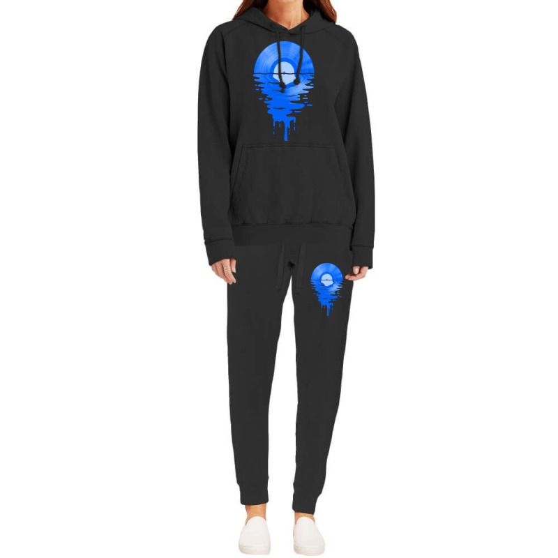 Limited Edition Cool Music Vinyl Record Retro Blue Hoodie & Jogger set by Ledford Leslie | Artistshot