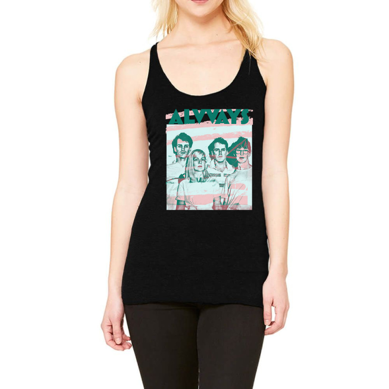 Trending Alvvays ≥≤ Original Glitch Style Fan Artwork Racerback Tank by bummercaught | Artistshot