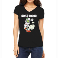 Trending Retro Never Forget 80s 90s Throwback Vintage-afvwr Women's V-neck T-shirt | Artistshot