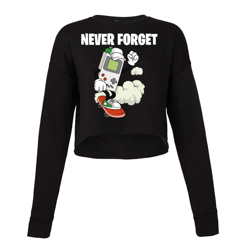 Trending Retro Never Forget 80s 90s Throwback Vintage-afvwr Cropped Sweater by poppyallen | Artistshot