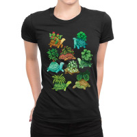 Limited Edition Turtle Plants Ladies Fitted T-shirt | Artistshot