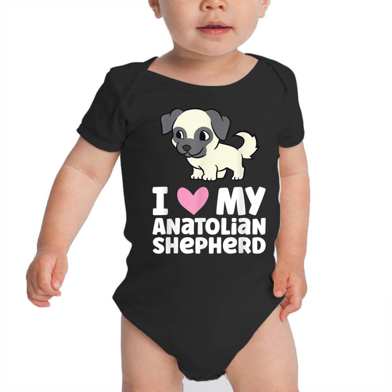 I Love My Anatolian Shepherd Dog T Shirt Baby Bodysuit by anselmpru9bt | Artistshot