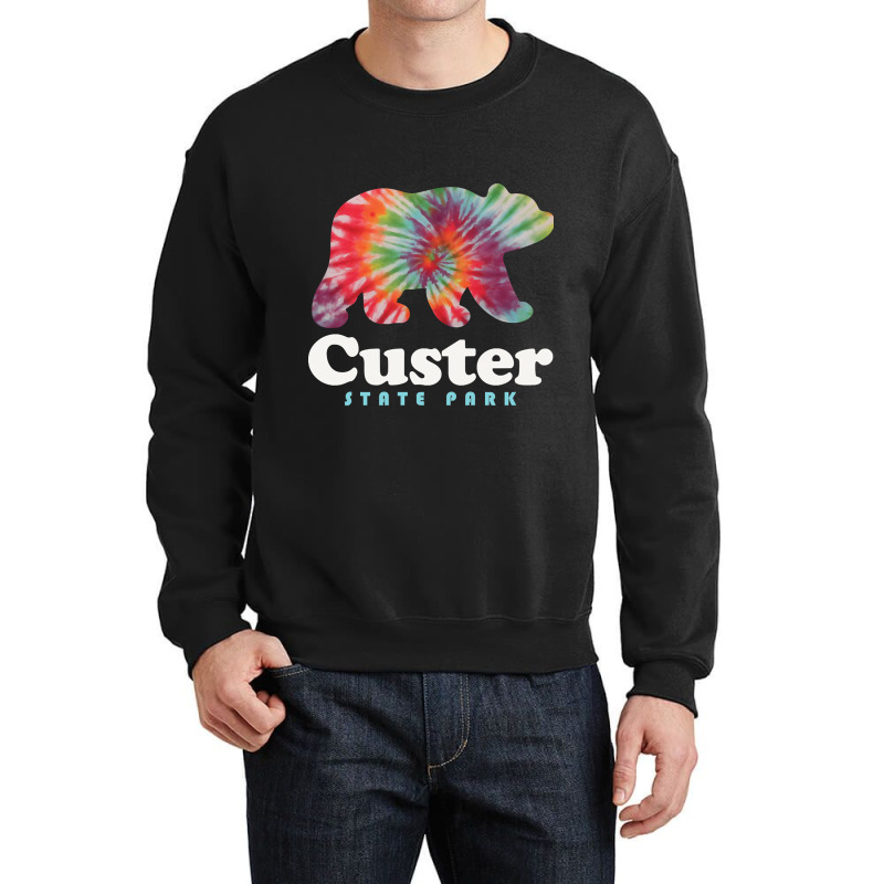 Limited Edition Custer State Park Tie Dye Bear South Dakota Crewneck Sweatshirt by Pannell Quintero | Artistshot