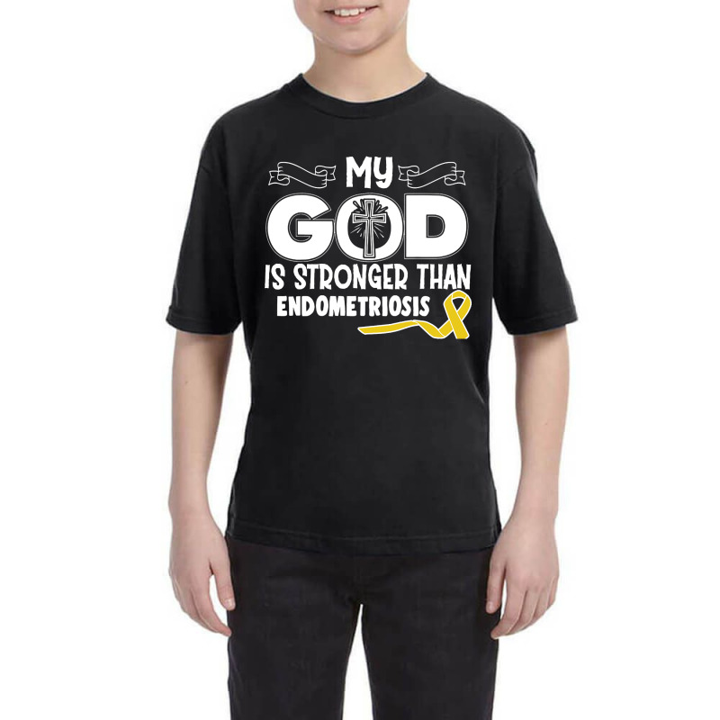 Limited Edition Endometriosis Awareness My God Is Stronger Than - In T Youth Tee | Artistshot