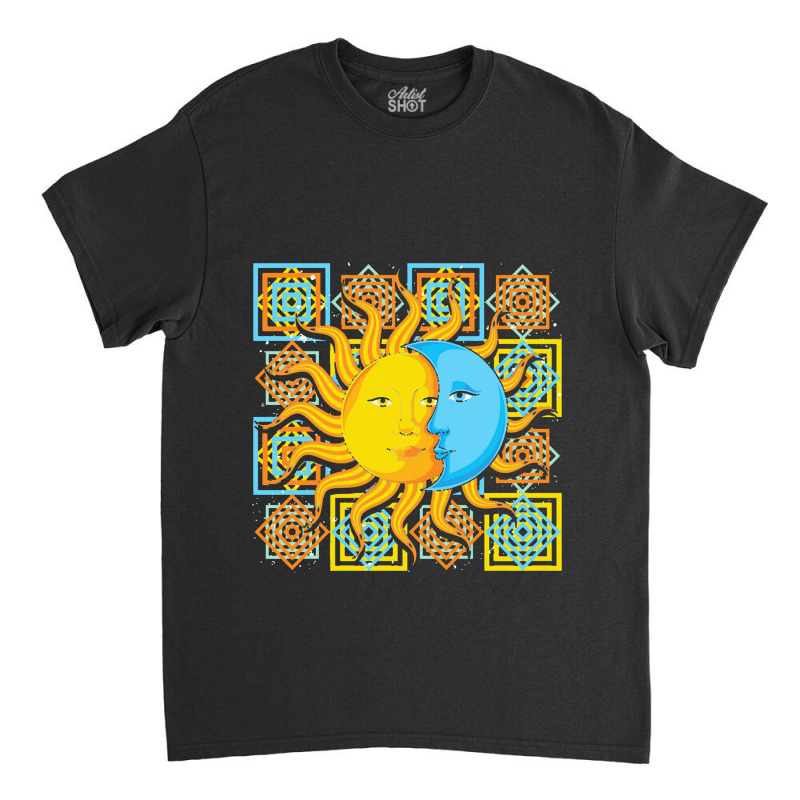 Astronomy  Celestial Bodies Moon Sun Astrology Bohemian Astron Classic T-shirt by sandaldaun | Artistshot