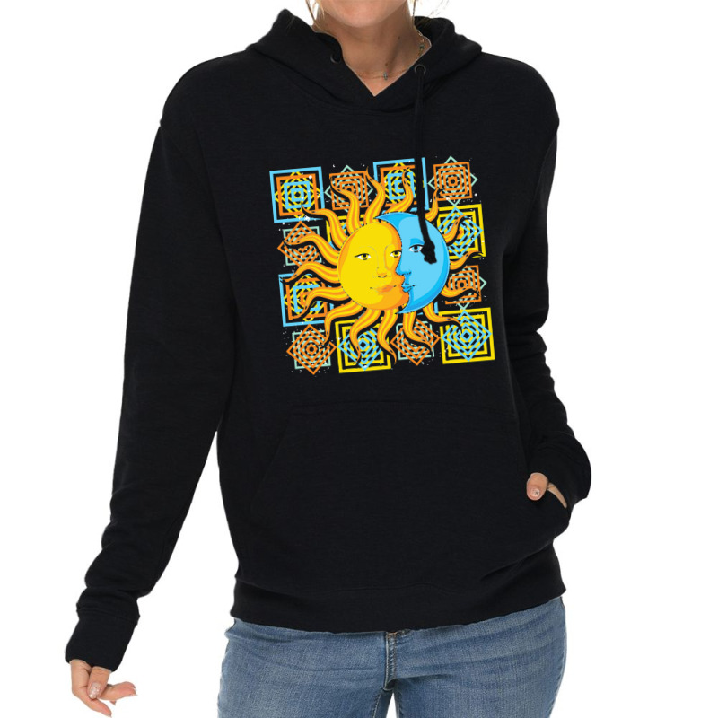 Astronomy  Celestial Bodies Moon Sun Astrology Bohemian Astron Lightweight Hoodie by sandaldaun | Artistshot