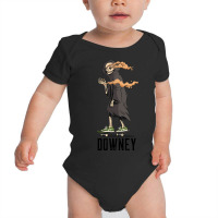 Hot Trend Downey Los Angeles California, Skeleton On A Skateboard Smok Baby Bodysuit | Artistshot