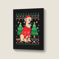 Limited Edition Black Mouth Cur Christmas Ornament Tree Mom Dad Gift Portrait Canvas Print | Artistshot