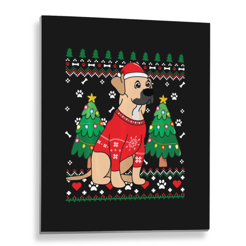 Limited Edition Black Mouth Cur Christmas Ornament Tree Mom Dad Gift Metal Print Vertical | Artistshot