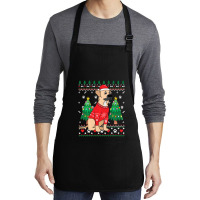 Limited Edition Black Mouth Cur Christmas Ornament Tree Mom Dad Gift Medium-length Apron | Artistshot