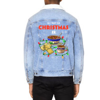 All I Want For Christmas Is Pozole Tamales Champurrado T Shirt Unisex Sherpa-lined Denim Jacket | Artistshot