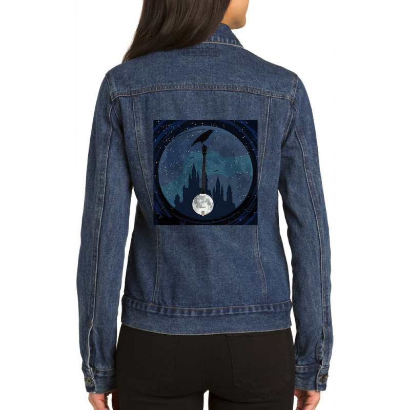 Day Gift Eat Crow Halloween Makeup Sleep Graphic Fans Ladies Denim Jacket by OrvilleBudiao | Artistshot