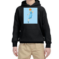 Blue Jumpsuit Girl Youth Hoodie | Artistshot