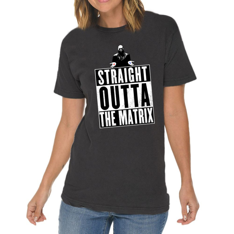 Straight Outta The Matrix Vintage T-shirt | Artistshot