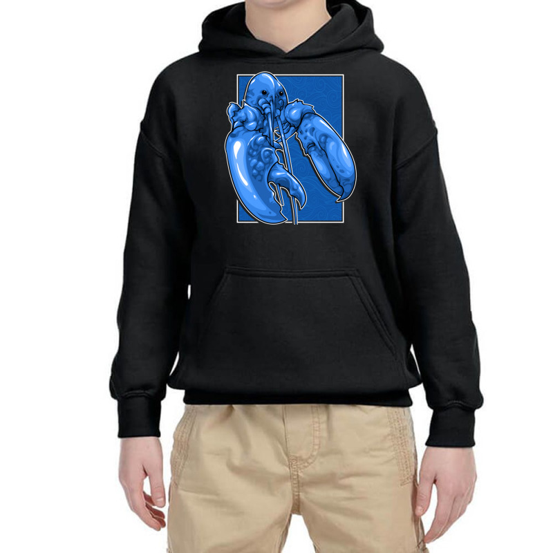 Funny Jumpscare Lobster Meme Blue Crustacean Pullover Hoodie Youth Hoodie | Artistshot