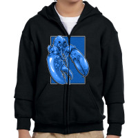 Funny Jumpscare Lobster Meme Blue Crustacean Pullover Hoodie Youth Zipper Hoodie | Artistshot