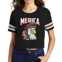 Hot Trend Merica Eagle Mulle 4th Of July Redneck Patriot Scorecard Crop Tee | Artistshot