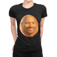 Dwegg The Rock Johnson Ladies Fitted T-shirt | Artistshot