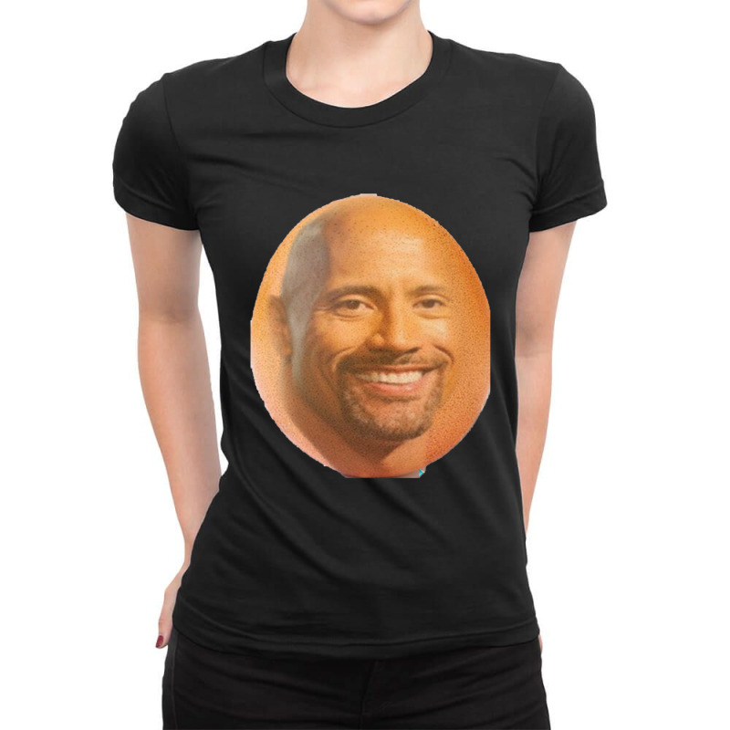 Dwegg The Rock Johnson Ladies Fitted T-Shirt by AbeaJuanje | Artistshot