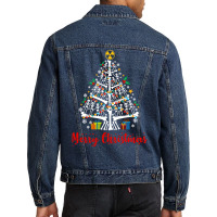 Christmas Tree Skeleton Xmas Radiology Radiologist Long Sleeve T Shirt Men Denim Jacket | Artistshot