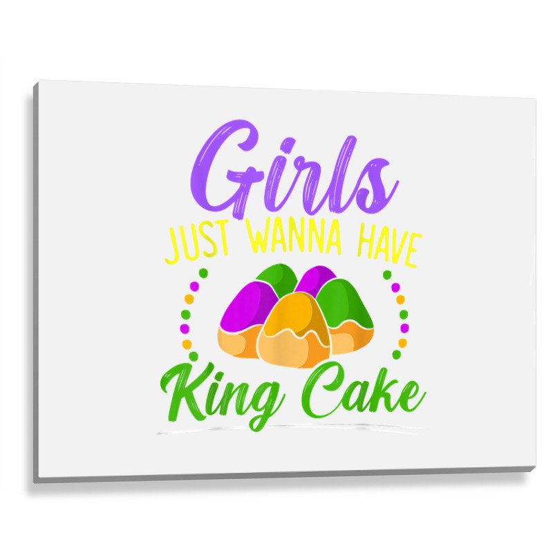 King Cake Mardi Gras 2023 Celebration Nola Festival T Shirt Metal Print Horizontal | Artistshot