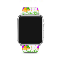 King Cake Mardi Gras 2023 Celebration Nola Festival T Shirt Apple Watch Band | Artistshot