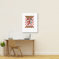 Pointless Sisters English Text   Samurai Pizza Cats Portrait Canvas Print | Artistshot