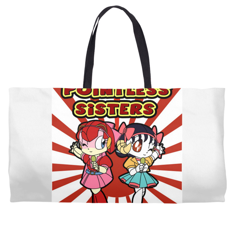 Pointless Sisters English Text   Samurai Pizza Cats Weekender Totes | Artistshot