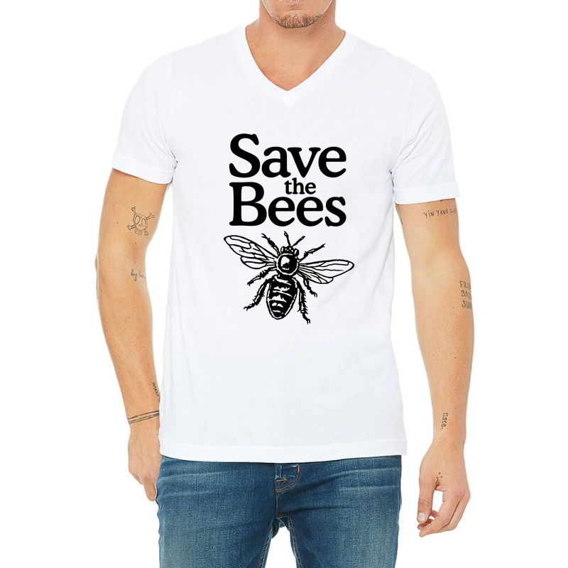 Save All Bee Bee V-neck Tee | Artistshot