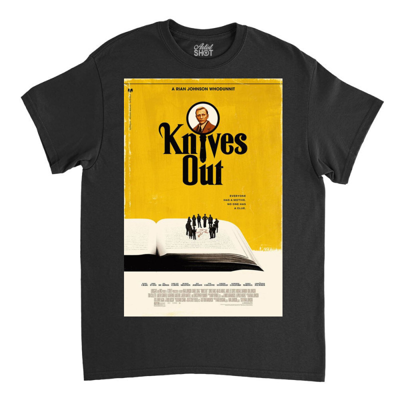 Knives Out Film Movie Poster Classic T-shirt by adamaruse | Artistshot